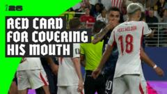 Almiron Receives First World Cup Red Card Under New Mouth-Covering Rule