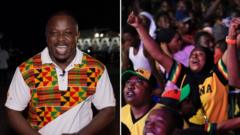 Ghanaian Fans Celebrate Historic Draw Against England