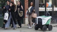 Growing Concerns Emerge Over Proliferation of Delivery Robots on City Sidewalks