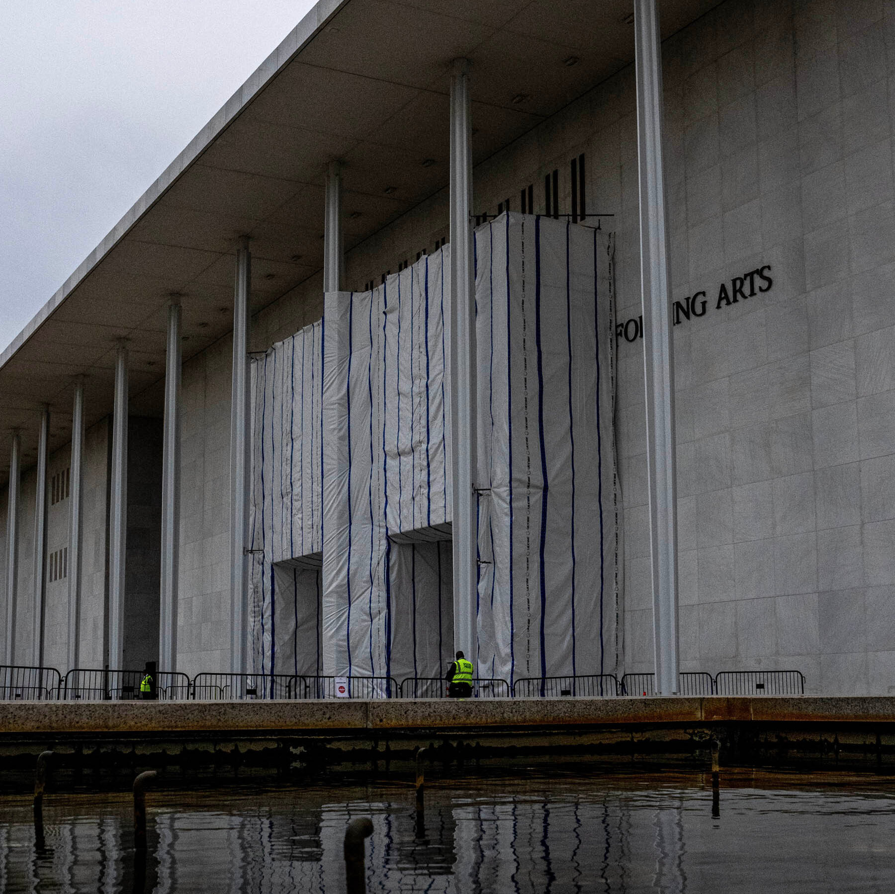 Kennedy Center's Covered Signage Fuels Public Speculation