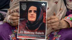 Prominent Baloch Activist Mahrang Baloch Sentenced to Life Imprisonment in Pakistan