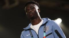Saka Continues Individual Training Ahead of England's Match Against Ghana