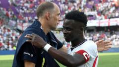 Saka's Starting Role for England Against Ghana Appears Unlikely