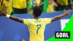 Vinicius Jr Scores Early Goal for Brazil Against Scotland