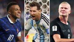 World Cup Golden Boot Race Heats Up with Messi, Mbappe, and Haaland Leading